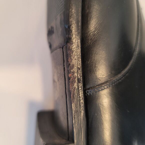 Johnston and Murphy Mens Black Dress Shoe Lace Up Leather Size 13 D/B - Picture 10 of 16